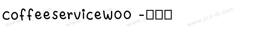 CoffeeServiceW00 字体转换